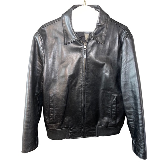 Banana Republic Other - Banana Republic Men’s Black Leather Jacket: Like NEW: Large